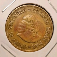 1 Cent  1961 1st decimal series South Africa In Sehr Schön Erhaltung #21/11