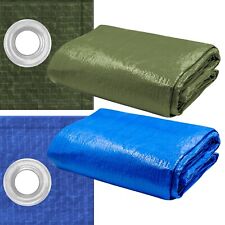 Gewebeplane Abdeckplane Verstärkten Ösen Schutzplane Bauplane Wasserdicht Reißfe