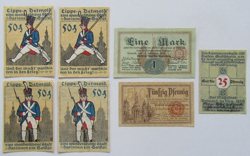 Detmold lippe notgeld - lippe,