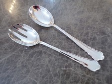 Wilkens Modell CHIPPENDALE Vorleger Salatbesteck Silber 90er neuwertig