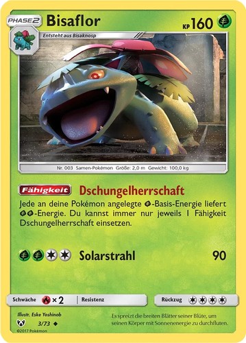 Pokemon bisaflor 73 - bisaflor, 3/73