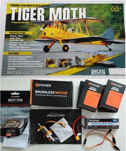 Modellflugzeug tiger moth - modellflugzeug,