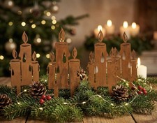 2er/4er Set Rost Kerzen Garten