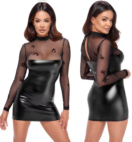 Noir handmade wetlook - handmade, netz