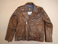 Noble House Lederjacke Marlon Brando, Motorradjacke, Biker, Gr. M, braun