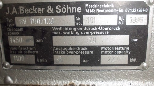 Kompressor industrie becker - kompressor,