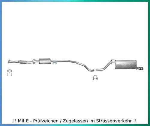 Auspuffanlage für fiat grande - auspuffanlage,
