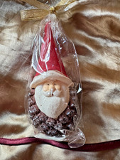 Neu! Motiv Kerze Weihnachtsmann Zapfen 13cm La Vida + PartyLite Teelicht Gratis