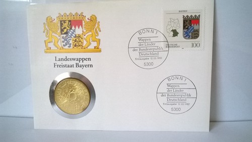 Numisbrief mit landeswappen - numisbrief, „landeswappen