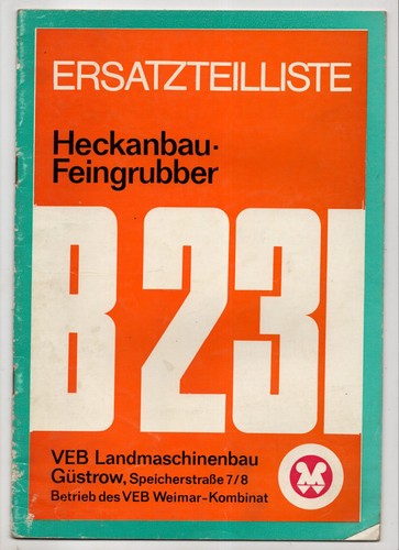 Ersatzteilliste heckanbau - ersatzteilliste,