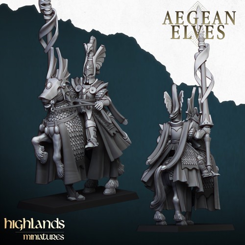 Aegean elves mounted - elves,