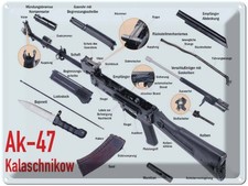 Blechschild 30x40 cm Gewehr