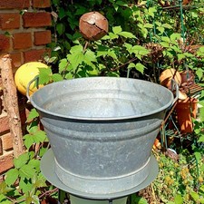 Alte kleine runde Zinkwanne