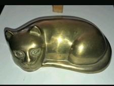 Messing Figuren  Katze 4 Stück