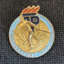 Abzeichen DDR: Wintersport 1954-1955 Junge Pioniere JP FDJ 