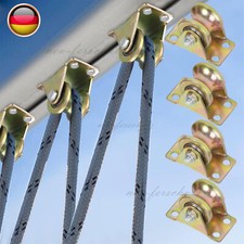 4x U-Nut Rollenrad Umlenkrolle Mit 2 Kugellager, Seilrolle Für Seile Stahlseil