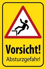 Blechschild 30x40 Vorsicht