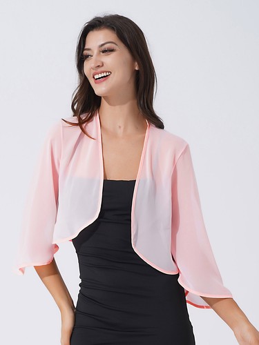 Damen chiffon bolero - de,