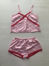 Neu Damen Shorty Pyjama Wie