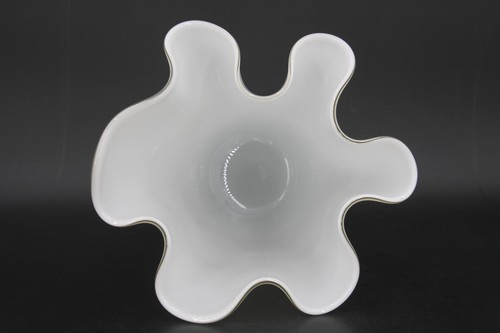 Murano taschentuchvase weiß - taschentuchvase,