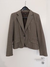 Blazer Zara M 38 braun/schwarz mit Wollanteil schönes Stoffmuster