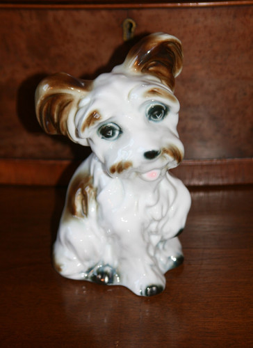 Vintage porzellan figur hund - figur,