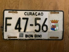 Autokennzeichen Nummernschild  Curacao Bon Bini