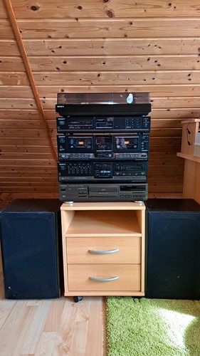 Sony stereo anlage mit boxen - sony,