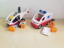 Lego Duplo Rettungshubschrauber RTW Krankenwagen Notarzt Rettungswagen