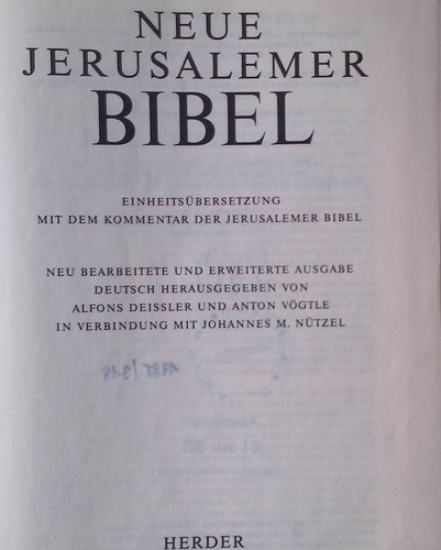 Neue jerusalemer bibel - neue,