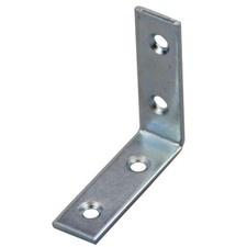 Stuhlwinkel blau verzinkt Edelstahl, Winkelverbinder, Metallwinkel, Möbelwinkel