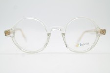 Brille optilunettes 3105 Transparent Gold Rund Brillengestell eyeglasses Neu