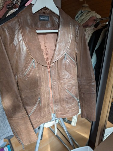 Damen lederjacke bikerstil - lederjacke,,