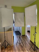 .3stk Pro Softbox Studioleuchte Fotostudio Studiolampe  1x135W