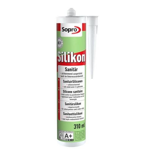Sopro sanitärsilikon 310ml - sopro,