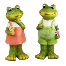 2er Set Dekofiguren Frösche