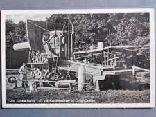 Militärkarte WK die dicke Berta Riesenmörser in Orig. Größe