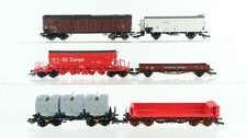 Piko H0 Konvolut Güterwagen Selbstentladewagen "DB Cargo" 4-achsig, Flachwagen "