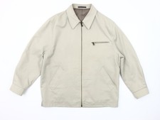 R.I. Clothing Company Herren Jacke Beige Full Zip Größe M