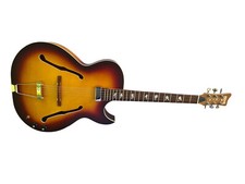 Oberkrainer Gitarre Jazzgitarre Rems OG-505A Sunburst inkl. Koffer Top Neu