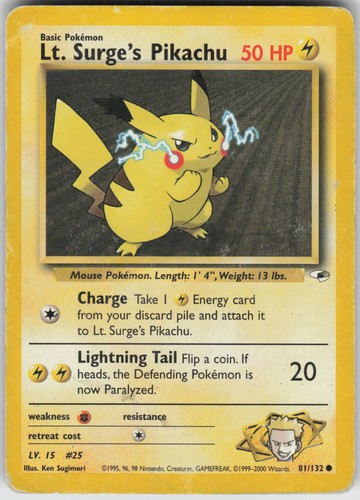 Surge pikachu gym - lt.,