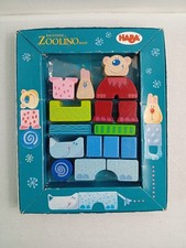 HABA ZOOLINO MAXI 2355 Holzbausteine, 16 bunte Bausteine aus Holz
