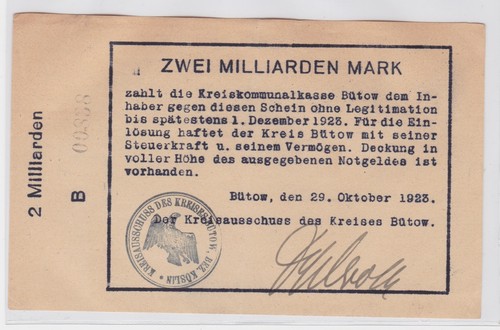 Milliarden mark banknote - milliarden,