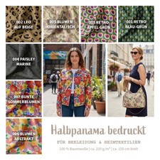 Halbpanama Stoff Meterware