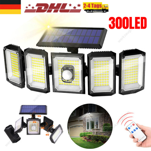 300 led solarleuchte fluter - 300,