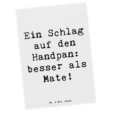 Postkarte Spruch Handpan