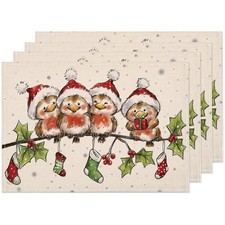 Festliches Leinen Tischset