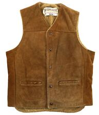 SCHOTT US Vintage Rancher Cowboy Western Fell Wildleder Weste 50 M-L