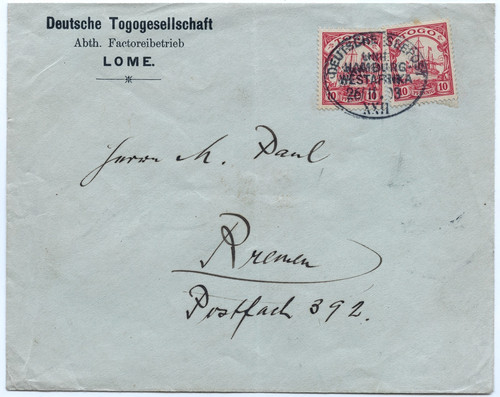 Togo 1903 seepost lhwa - togo,