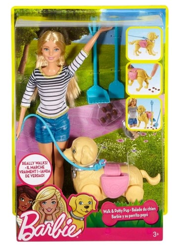 Barbie walk potty pooping - potty,